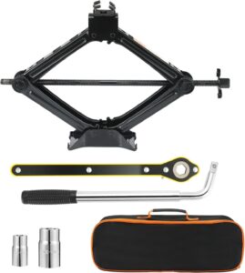 2 Tons (4409 lbs) Scissor Car Jack Kit
