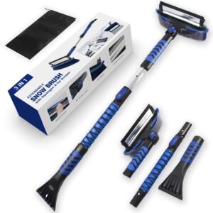 42" Snow Brush and Ice Scraper for Car Windshield with Squeegee