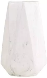 8 Inch White Marble Ceramic Flower Vase