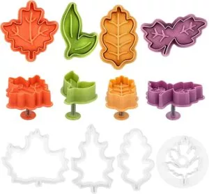 8 Pieces Fall Leaves Cookie Cutters