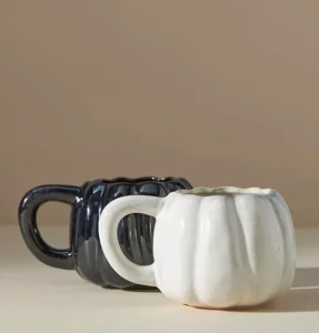 Antropologie Pumpkin-Shaped Mug
