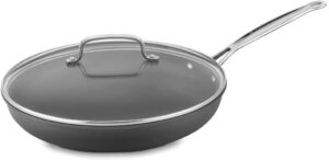 CUISINART 622-30G Chef's Classic Nonstick Hard-Anodized 12-Inch Skillet with Glass Cover