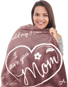 I Love You Mom Gift Blanket
