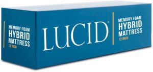 LUCID 12 Inch Queen Hybrid Mattress