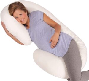 Leachco Snoogle Total Body Pillow, Ivory