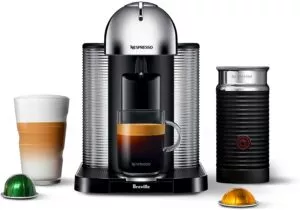 Nespresso Vertuo Coffee and Espresso Machine by Breville with Aeroccino Milk Frother