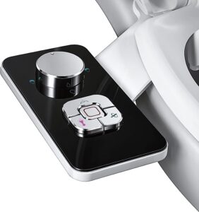 SAMODRA Bidet Attachment - Non-Electric Cold Water Bidet Toilet Seat Attachment with Pressure Controls