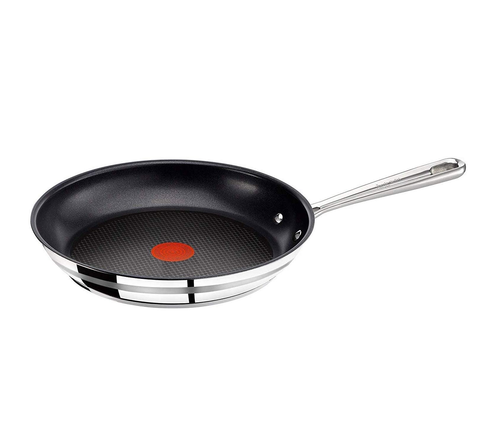 Best Frying Pans In Canada 2022 Rank It Ca   T Fal H8650635 Jamie Oliver Stainless Steel Frying Pan Prometal Pro Non Stick Coating Is PFOA Free 1 