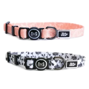 Tella & Stella-Cat Collar with Self-Opening Buckle for The Safety of Your Cat-Adjustable to 7